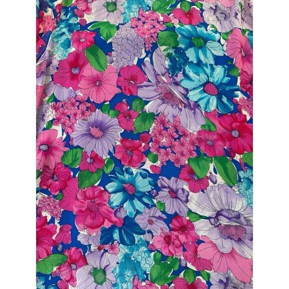 Art To Wear Fairy Floral Colorful Women’s Tunic Top Large Beaded Sequin Bright - Picture 14 of 16